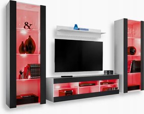 komodee Tivoli Grande Rtv szett nappaliba fehér-fekete Rgb Led