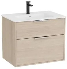 Fürdőszobai szekrény mosdóval Roca Optica 59x58x45,5 cm világos tölgy OPT602ZJ