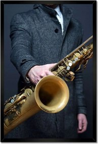 Plakátok keretben 40x60 Szaxofonos