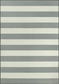 140x200 cm Luna Szőnyeg Világos Szürke Nappali Csíkok