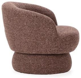 Lila-barna forgó fotel Dali – MOME