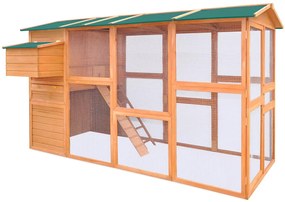 vidaXL fa tyúkól 295 x 163 x 170 cm