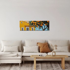 Kép - Narancsfa (órával) (90x30 cm)