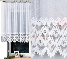 Felicia 300x120cm egyenes jacquard függöny mintával (kész) szegéllyel