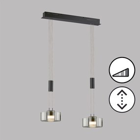 Fischer & Honsel modern függeszték lavin bézs fekete szürke fhl61095