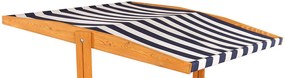 Tető a gyermek fa homokozóhoz Baby Mix 120x120 cm kék-fehér