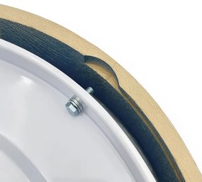 Brilagi - PINO mennyezeti lámpa 2xE27/15W/230V, fenyő/kék, átmérő 37,5 cm