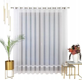 Finom batiszt függöny dekoratív aljjal – 450X155