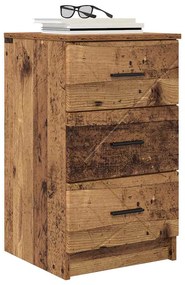 Éjjeliszekrény fiókkal Régi fa 38 x 38 x 66 cm Faanyag