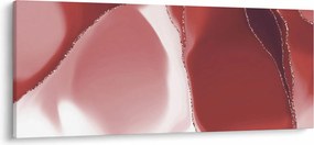 Kép - Piros absztrakt virág N⁰3 (120x50 cm)
