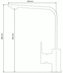 Gamma Moon, szabadon álló mosogató csaptelep, arany fényes, GMA-BNK-GD