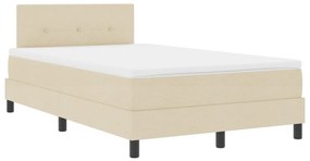 Boxspring Ágy matraccal Krém 120x200 cm Szövet
