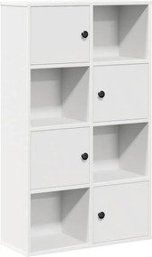 vidaXL fehér szerelt fa könyvespolc 60x24x101,5 cm