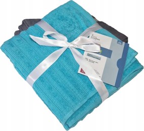 Frottír fürdőlepedő 70x130 Türkizkék /kék nedvszívó