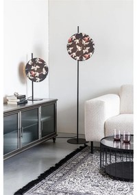 Fekete asztali lámpa textil búrával (magasság 71 cm) Jaylee – White Label