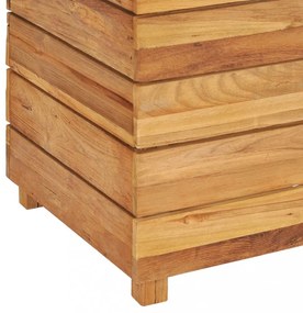 újrahasznosított tíkfa és acél magaságyás 100 x 40 x 55 cm