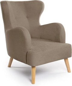 Bézs füles fotel Noemye – Bonami Selection