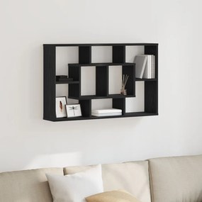 Falipolc - Fekete tölgy, 85 x 16 x 52,5 cm, Mérnöki fából készült