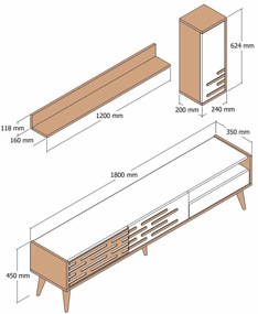 Nappali fal Tonase (dió + antracit) . 1095654