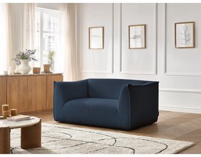 Sötétkék buklé kanapé 170 cm Giorgia – Bobochic Paris