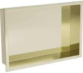 Mexen X-Wall-R fürdőszoba süllyesztett polc kerettel 45 x 30 cm, Arany - 1950453010