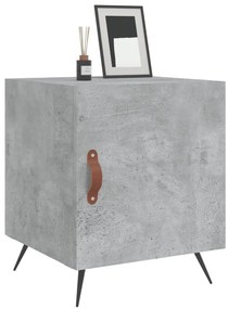 2 db betonszürke szerelt fa éjjeliszekrény 40 x 40 x 50 cm
