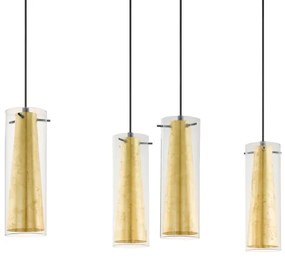 Eglo 97653 - Csillár zsinóron PINTO GOLD 4xE27/60W/230V