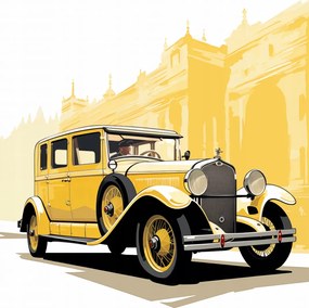 Poszter 68x98cm Klasszikus autós poszter