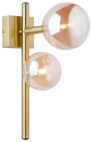 Jupiter 1900 - NEPTUN fali lámpa 2xG9/14W/230V arany/füstös bézs