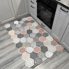 Konyhai szőnyeg modern 50x120 Csúszásgátló gumis járólap