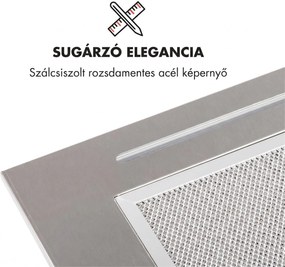 Klarstein Down Under 60, beépíthető páraelszívó, 60 cm, 590 m³/ó, LED, nemesacél