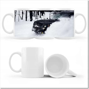 Fotó bögre Szórakozás a hóban Tél