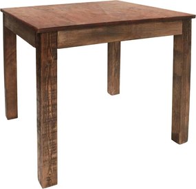 vidaXL vegyes újrahasznosított fa étkezőasztal 82 x 80 x 76 cm