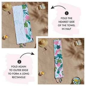 Strandtörölköző 150x75 cm Tropical Palm – Catherine Lansfield