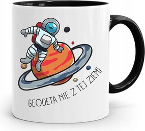 Fekete Bögre Földmérőnek Nem Ebből A Földből Ajándék fényképes nyomattal