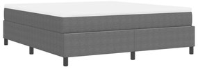 Boxspring Ágy Matraccal Világosszürke Super King Kordbársony