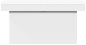 Fehér szerelt fa dohányzóasztal 80 x 55 x 40 cm