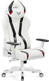 Gamer szék műbőr King Size, fehér-fekete: Diablo X-Horn 2.0