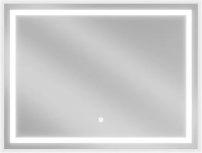 Mexen Miko 80 x 60 cm-es, LED 6000K, páragátló fürdőszobai megvilágított tükör - 9819-080-060-611-00