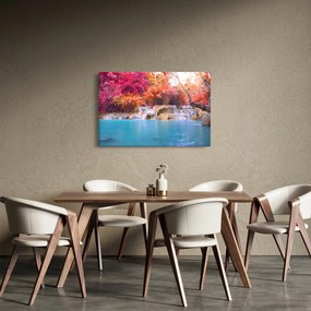 Türkiz lagúna, Laosz, Tat Kuang Si képe (90x60 cm)