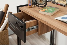 Cosmo Atlantic Pine and Black íróasztal