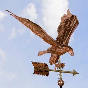 STILISTA Dekoratív réz szélkakas 3D 140 cm