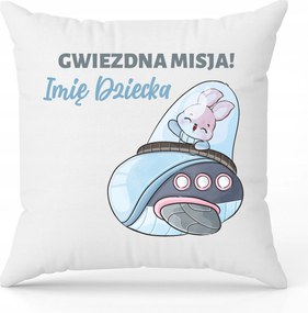 Párna Fehér 40 x 40 cm Személyre szabott Csillagküldetés MIX Minták