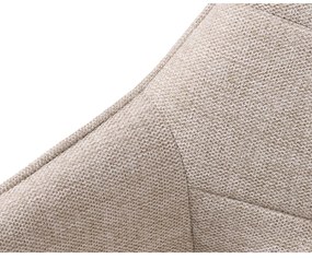 Bézs kárpitozott karfás étkezőfotel Nolan – Unique Furniture