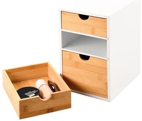 Kesper 58957 3 rekeszes szervező, bambusz, 27 x 21x 17 cm