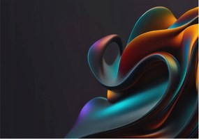 Fotótapéta Flizelina Nappali és Hálószoba Irodába Színes örvény 312x219 Ragasztó