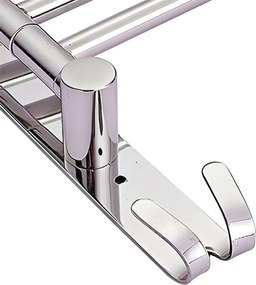 Törülközőtartó, ezüst, HOLDER