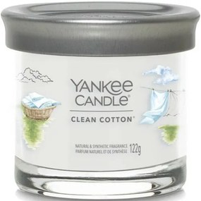 Yankee Candle Signature Tumbler Clean Cottonillatgyertya kis üvegben  , 122 g