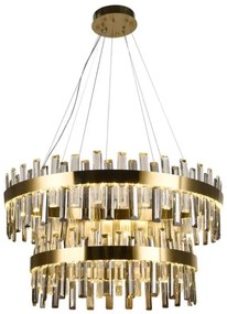 LED állítható fényerőjű kristály csillár kábellel LED/190W/230V + DO