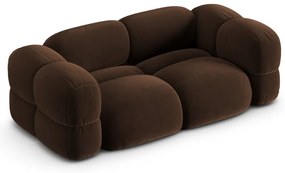 Sötétbarna bársony kanapé 210 cm Loretto – Cosmopolitan Design